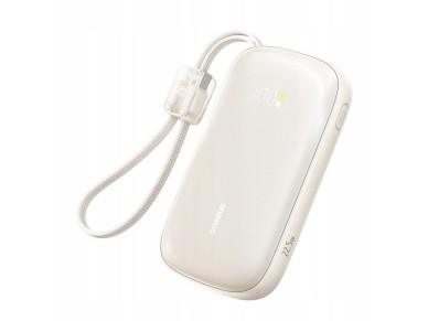 Baseus Powerbank EnerFill FC21 Qpow 3 Ultra 20000mAh 22.5W con pantalla LCD y cable blanco