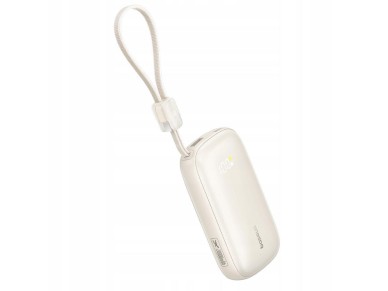 Baseus Powerbank EnerFill FC21 Qpow 3 Ultra 20000mAh 22.5W con pantalla LCD y cable blanco