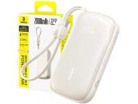 Baseus Powerbank EnerFill FC21 Qpow 3 Ultra 20000mAh 22.5W con pantalla LCD y cable blanco Baseus Powerbank EnerFill FC21 Qpow 3 Ultra 20000mAh 22.5W con pantalla LCD y cable blanco