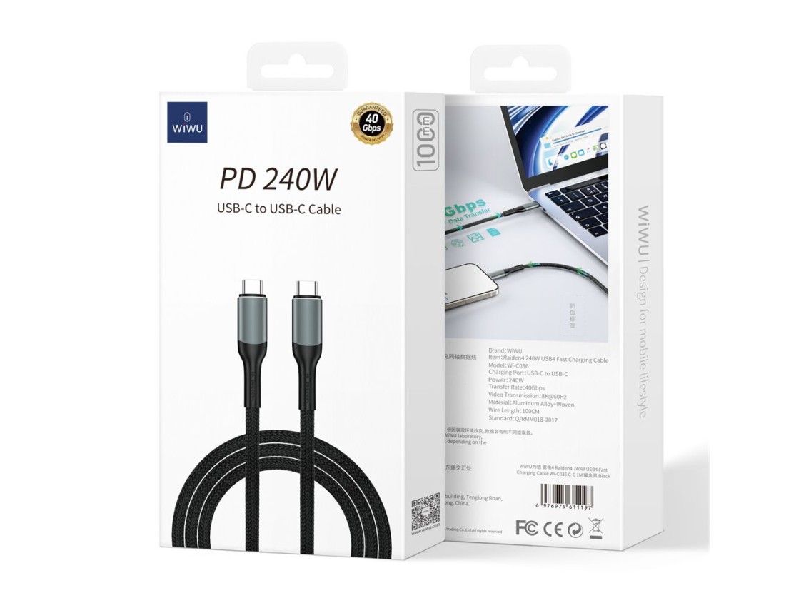 Cable de proyector WIWU 240W PD Wi-C036 CC