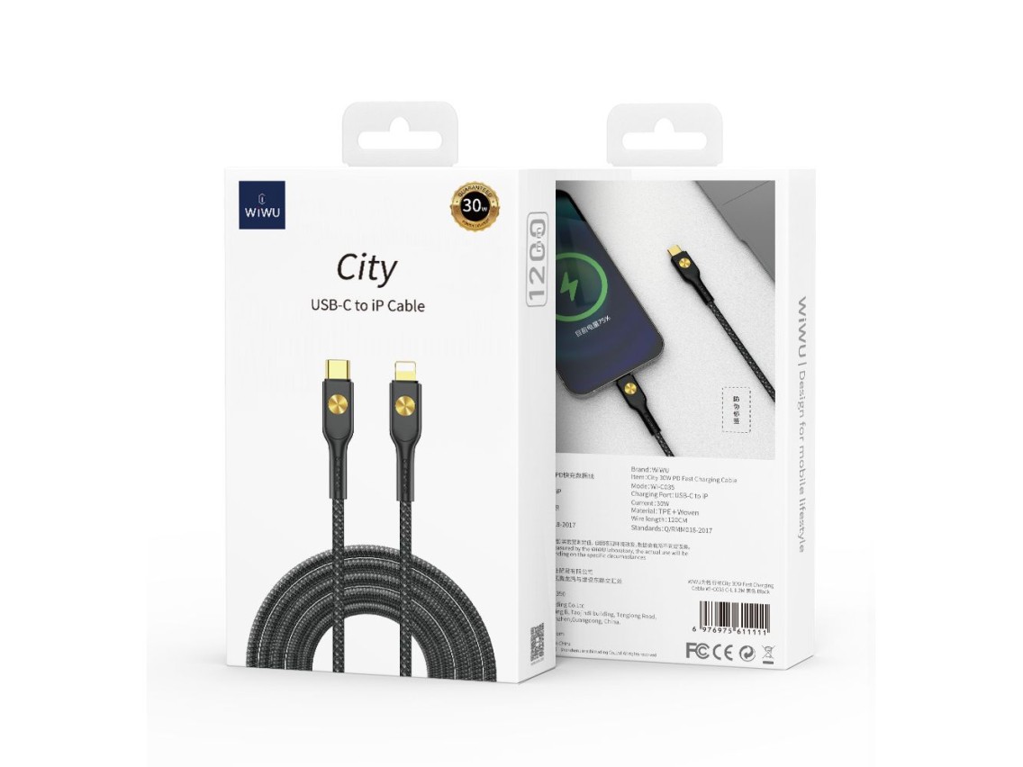 WIWU 30W City Cable Wi-C035 C-L black