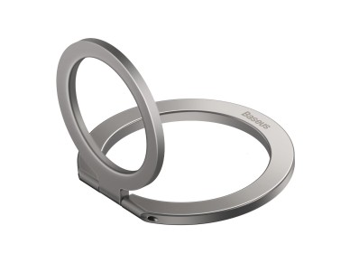 Baseus Halo Series - Soporte de anillo met�lico plegable (anillo �nico), color plateado