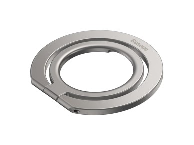 Baseus Halo Series - Soporte de anillo met�lico plegable (anillo �nico), color plateado