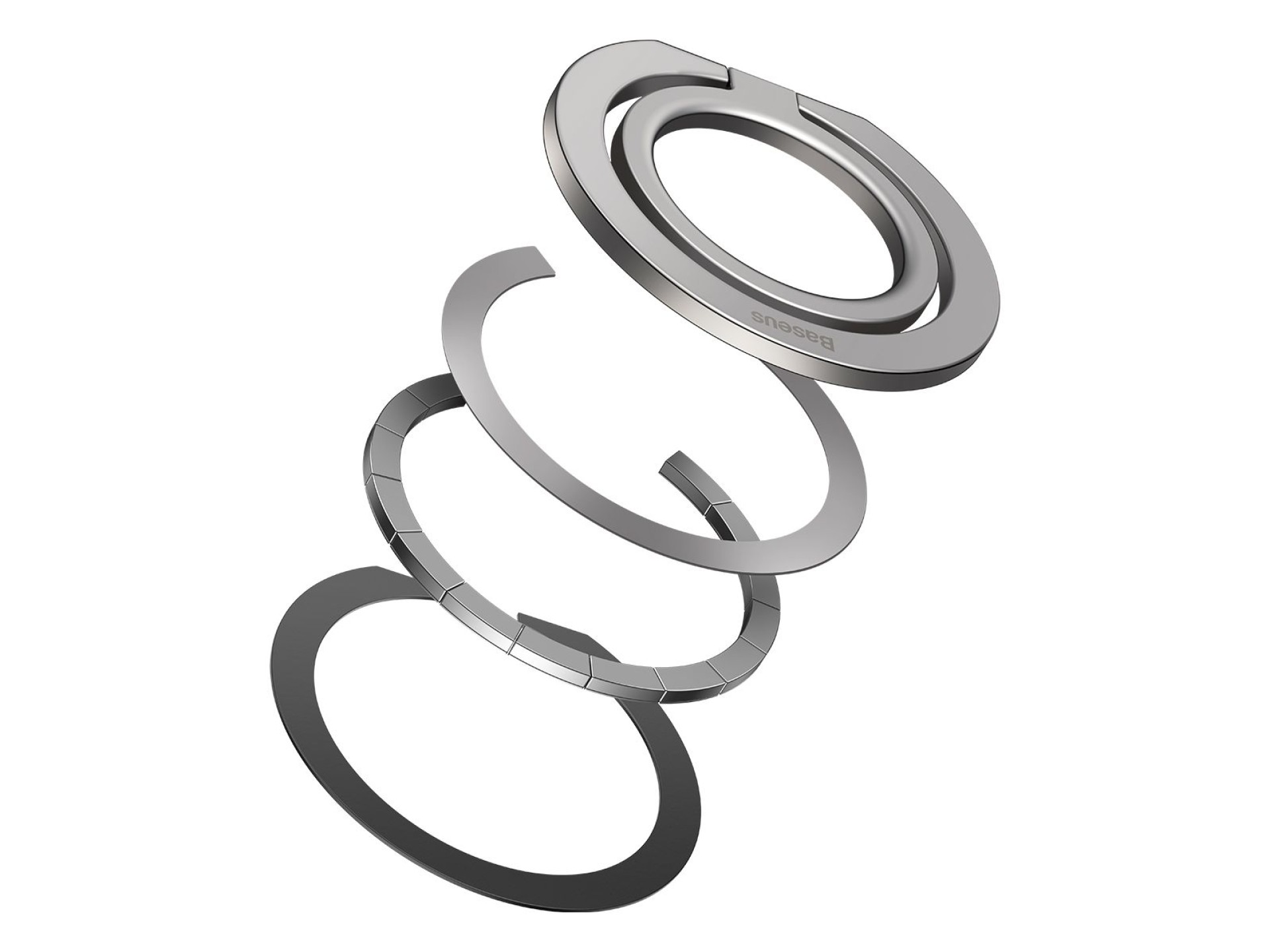 Baseus Halo Series Foldable Metal Ring Stand(Single-ring)Silver