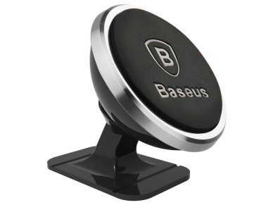 Soporte magnético para coche Baseus 360, plateado