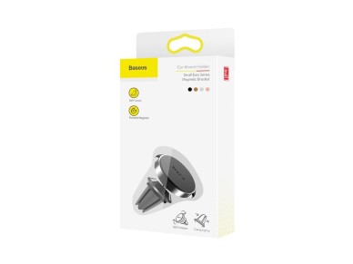 Soporte magnético para coche Baseus Small Ears con ventilación de aire, color negro
