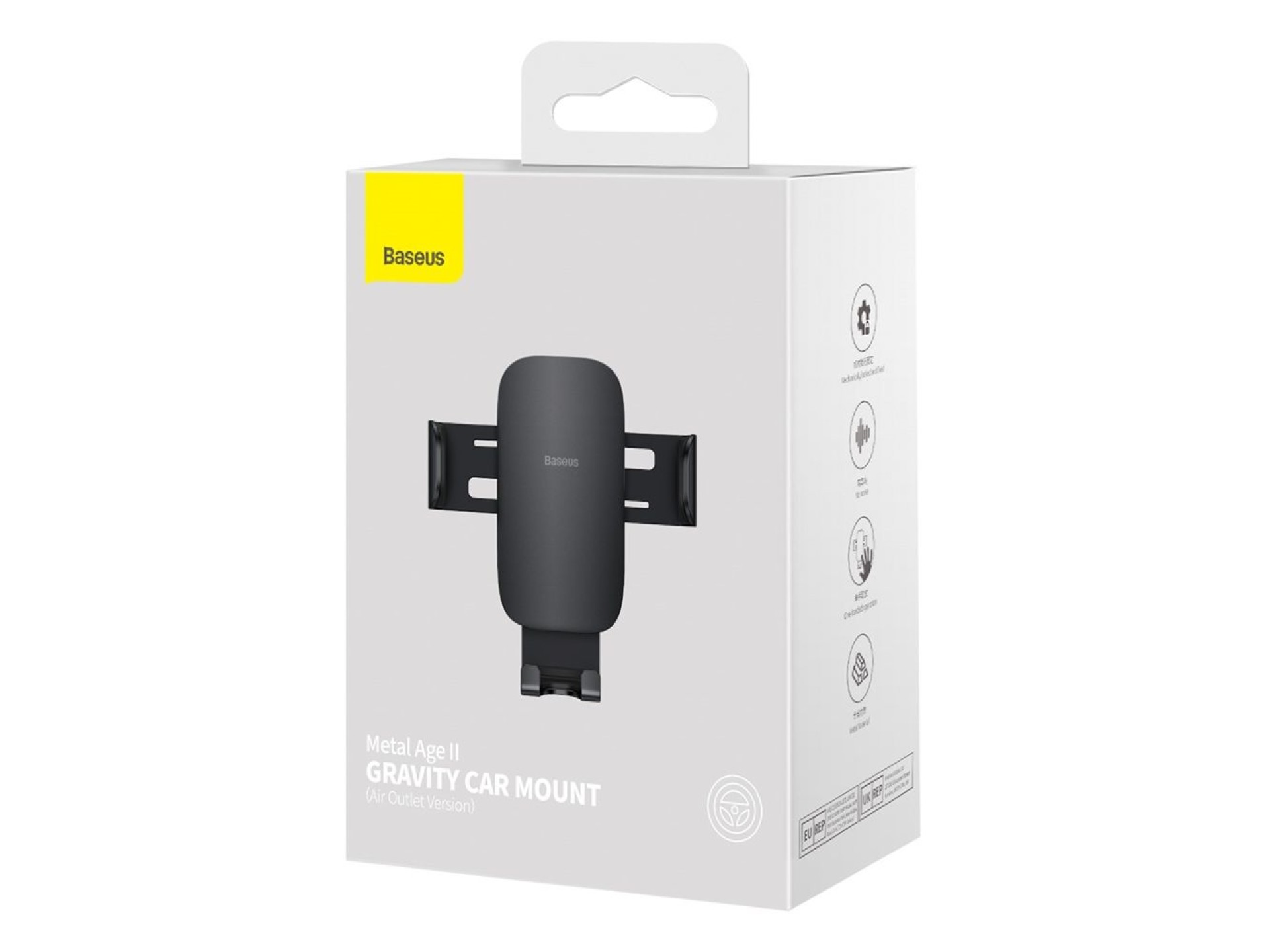 Baseus car holder Metal Age II black gravity for air outlet