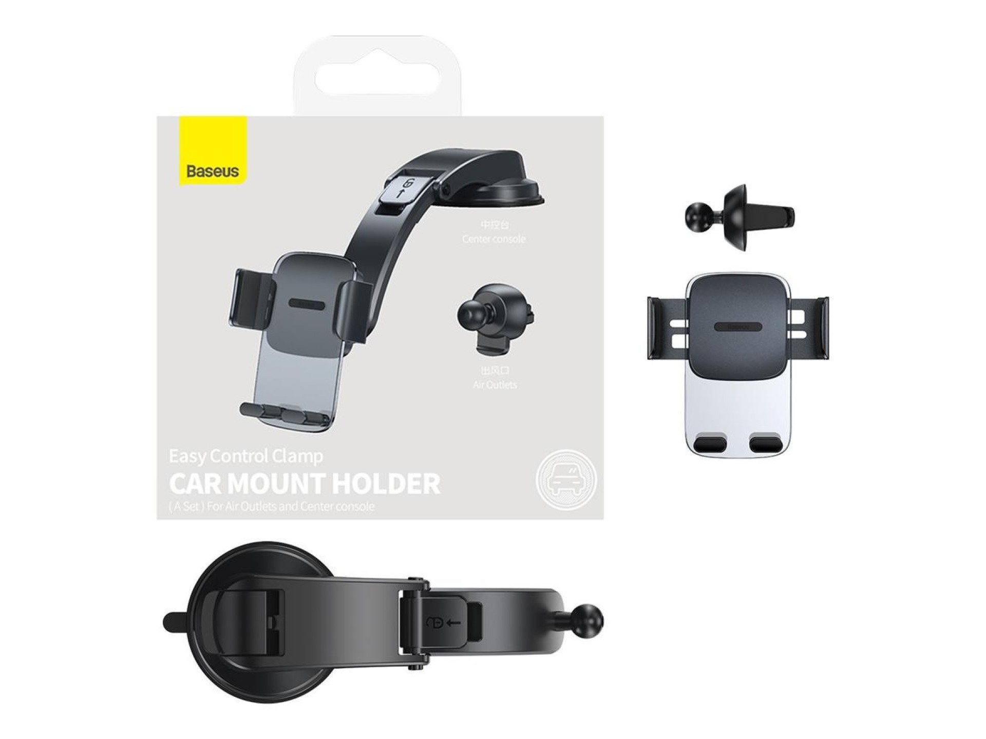 Baseus car holder Easy Control Clamp black