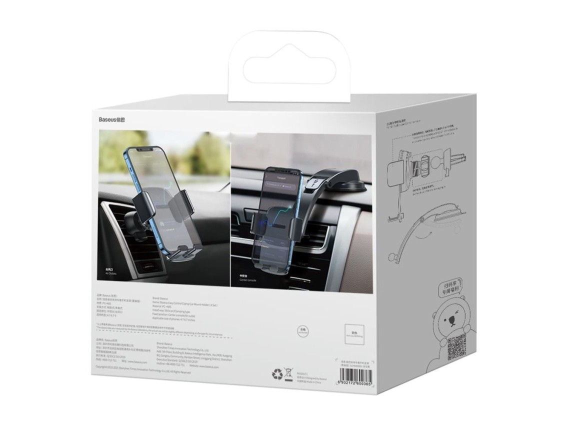 Baseus car holder Easy Control Clamp black
