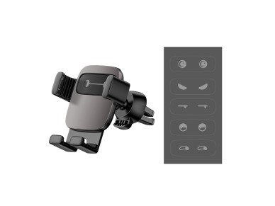Soporte para coche Baseus Cube negro para salida de aire