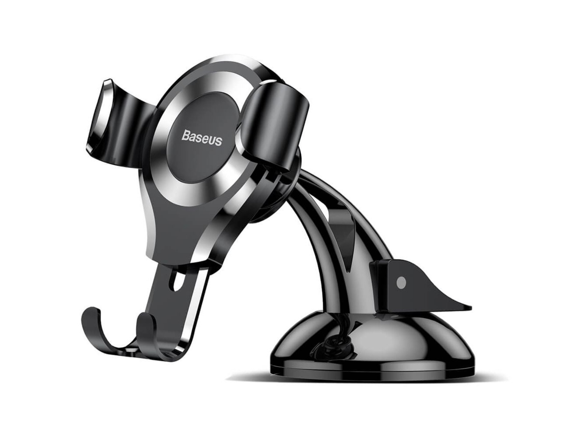 Soporte para coche Baseus Osculum Gravity negro-plata