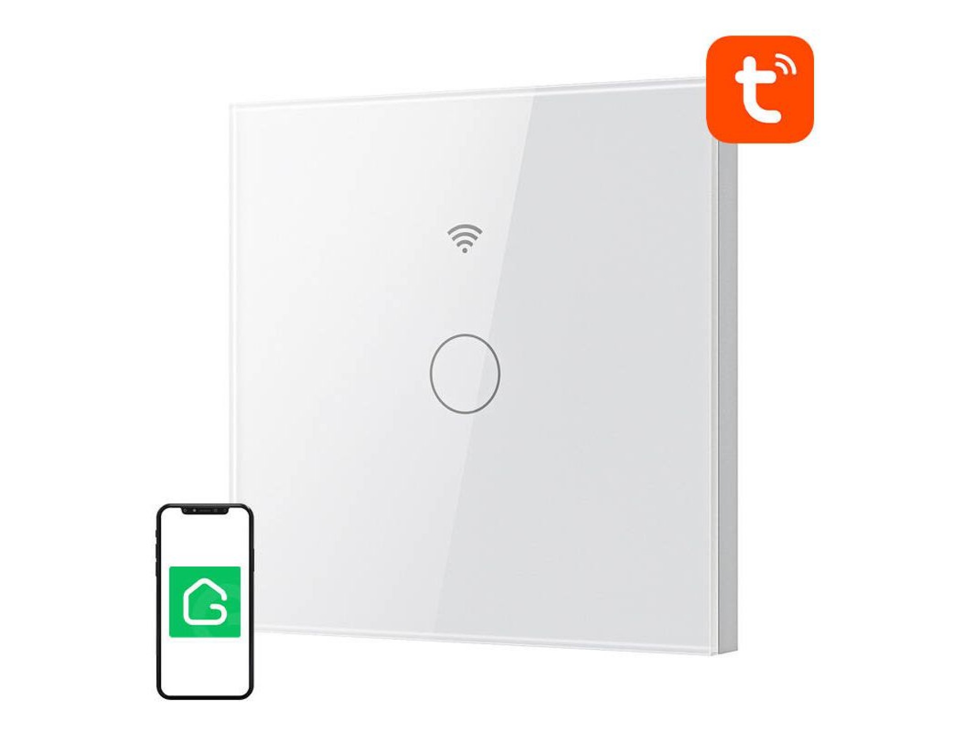 Interruptor de luz WiFi Smart Touch Gosund SLS1 Single (opcional N) Tuya