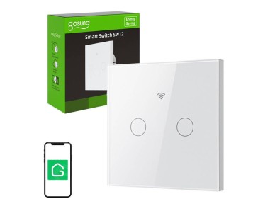 Interruptor de luz Wi-Fi Smart Touch Gosund SLS2 (Opcional N, Duplo) Tuya Interruptor de luz Wi-Fi Smart Touch Gosund SLS2 (Opcional N, Duplo) Tuya