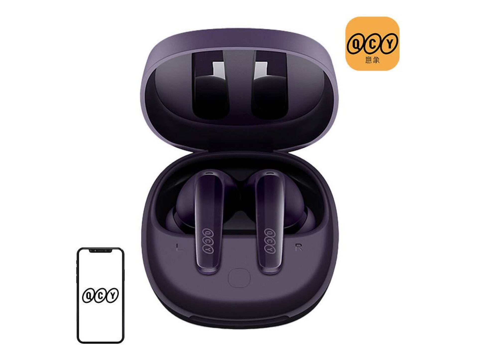 Wireless Earphones TWS QCY T13x (purple)