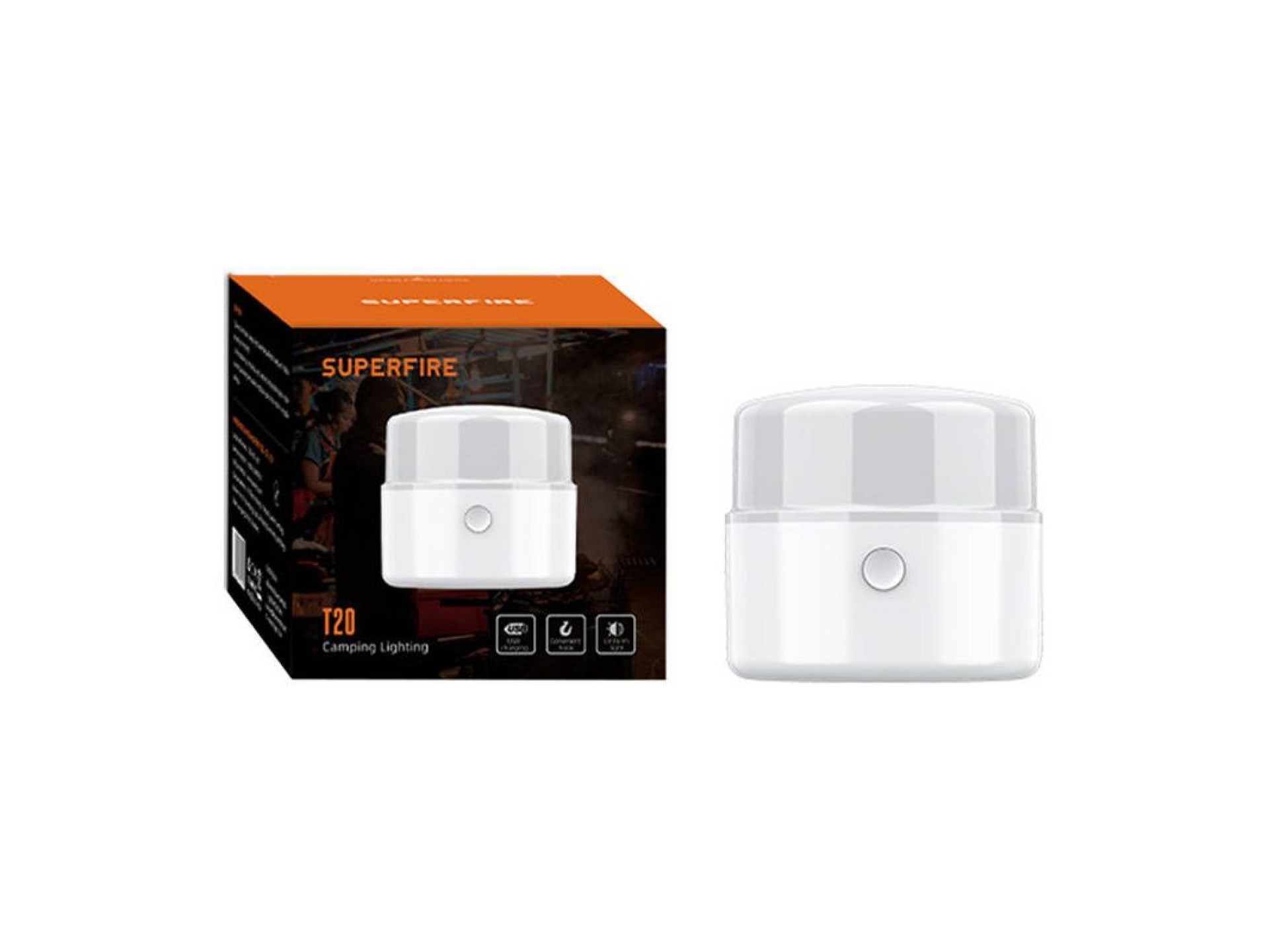 Camping lamp Superfire T20, 180lm, USB
