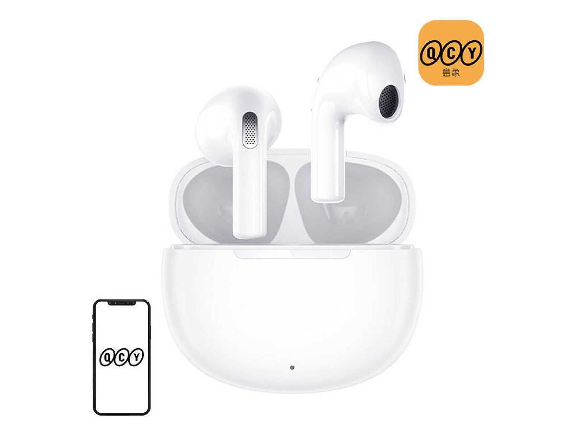 Earphones TWS QCY T20 (white)