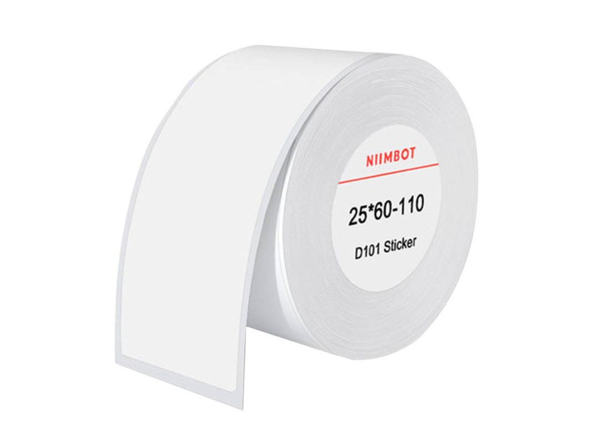 Thermal labels Niimbot stickers 25x60 mm, 110 pcs (White)