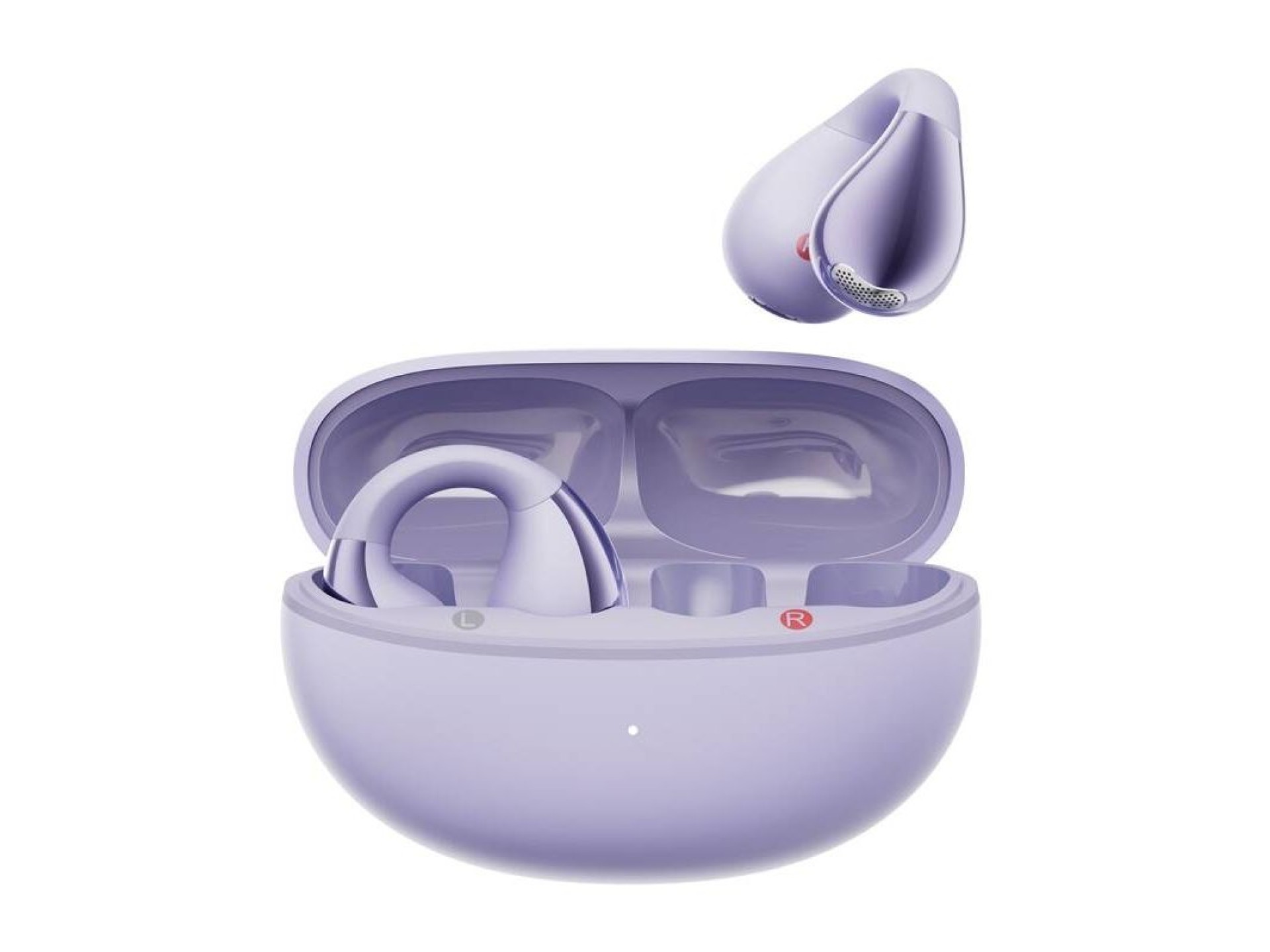 Fones de ouvido QCY Crossky Clip C30 (roxo)