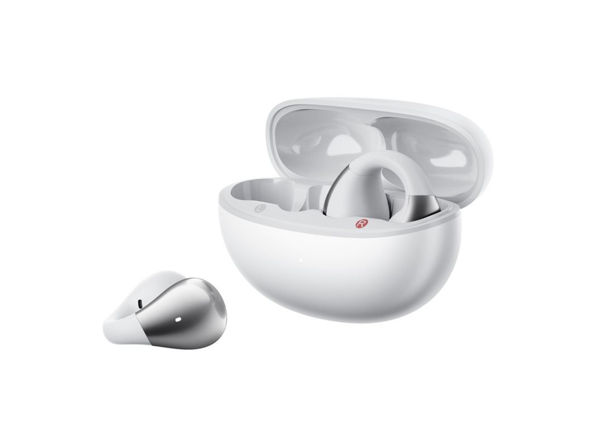 Fones de ouvido QCY Crossky Clip C30S (brancos)