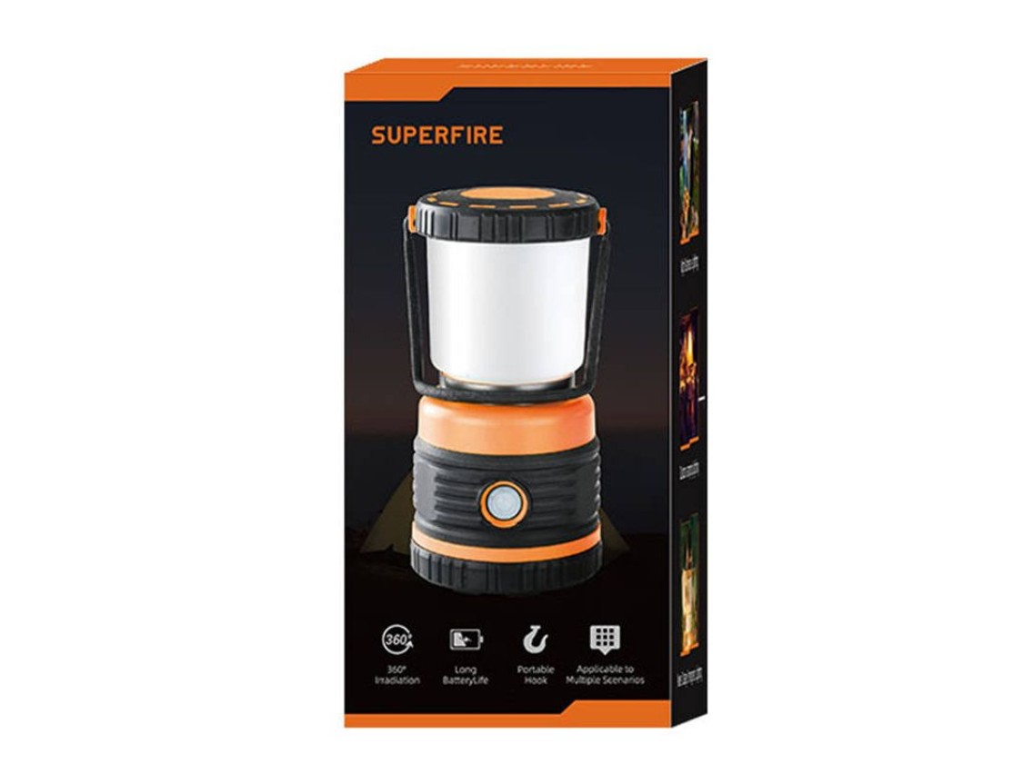 Lámpara de camping Superfire T39, 12 W, 850 lm
