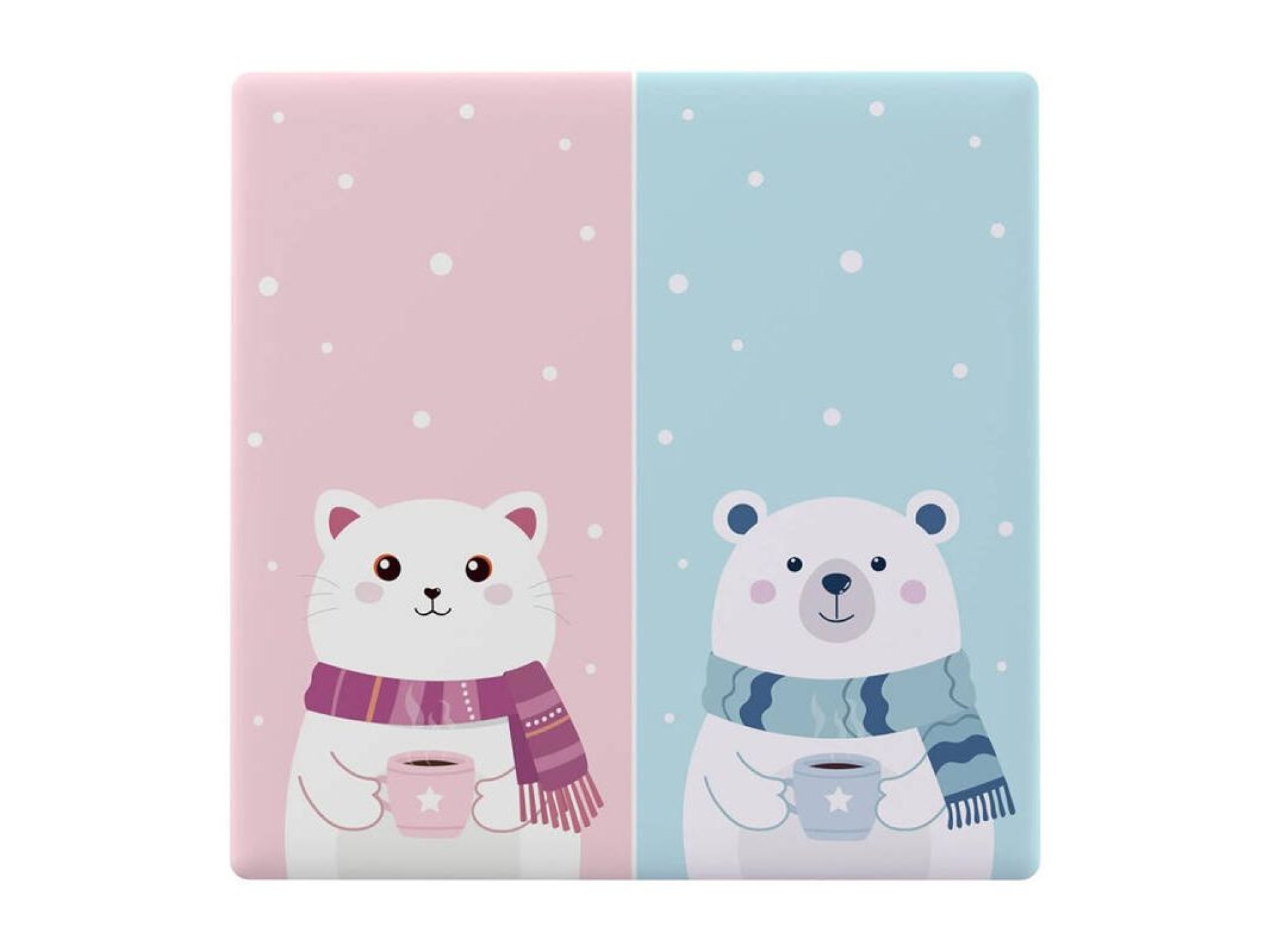 Capa decorativa / tampa para interruptor de toque T5 SONOFF Cartoon 2C