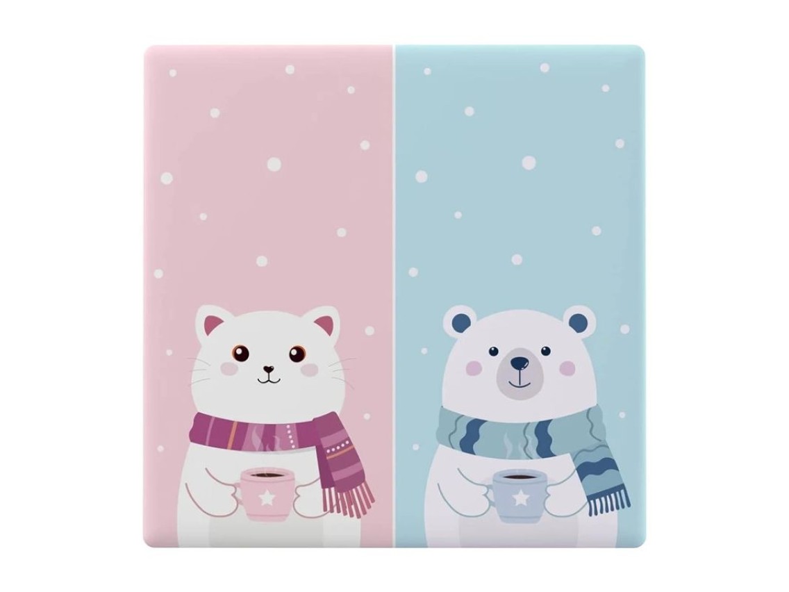 Capa decorativa / tampa para interruptor de toque T5 SONOFF Cartoon 2C