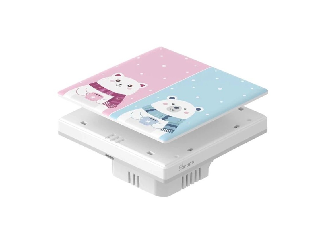 Capa decorativa / tampa para interruptor de toque T5 SONOFF Cartoon 2C