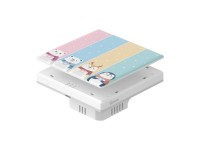 Capa/tampa decorativa para o interruptor de toque T5 SONOFF Cartoon 4C.