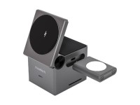Cargador inductivo Choetech T632-F 3 en 1 de 15 W (negro)