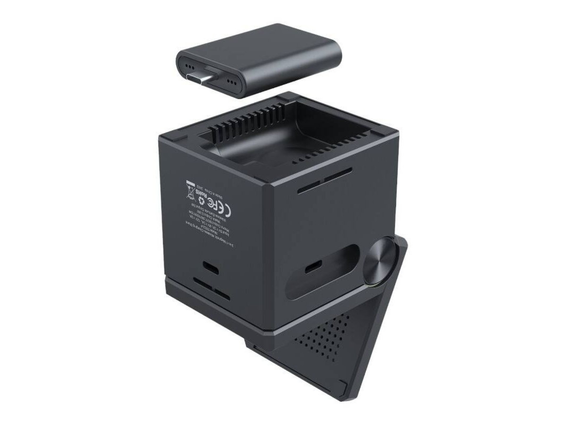 Cargador inductivo Choetech T632-F 3 en 1 de 15 W (negro)