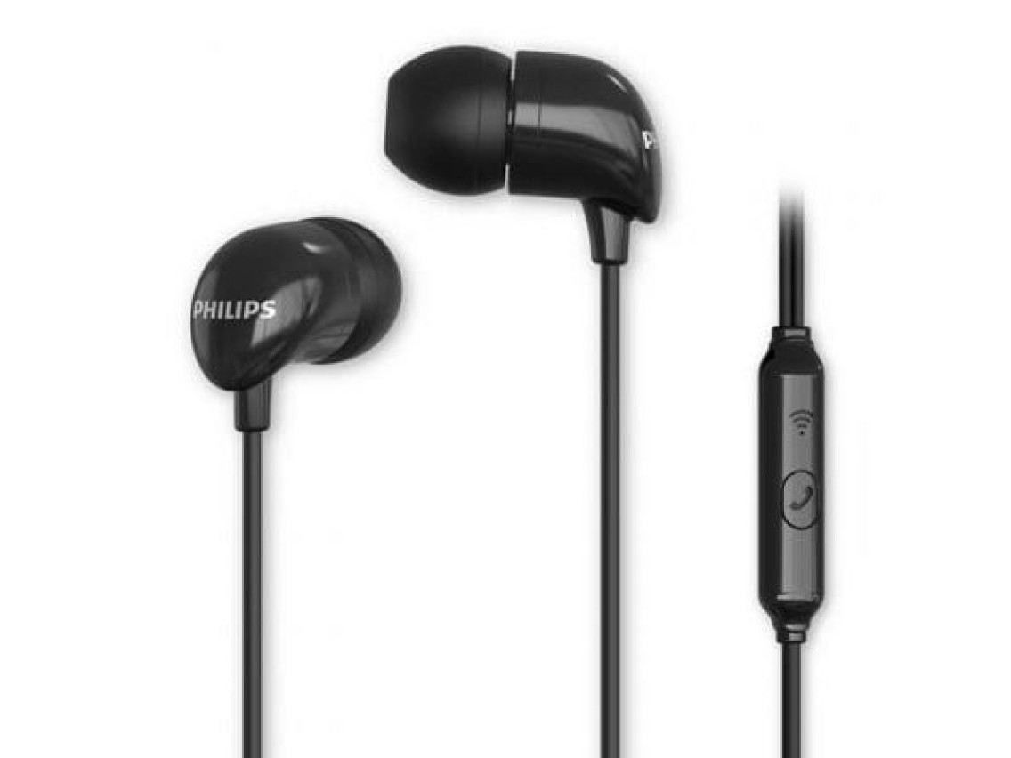 Philips TAE1126BK In-Ear Headphones/ with Microphone/ 3.5 Jack/ Black