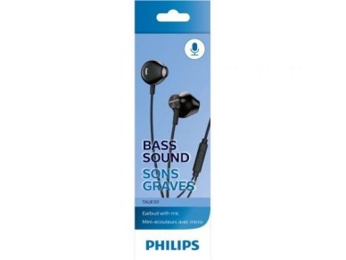 Fones de ouvido intra-auriculares Philips TAUE101BK/00/conector 3,5/preto