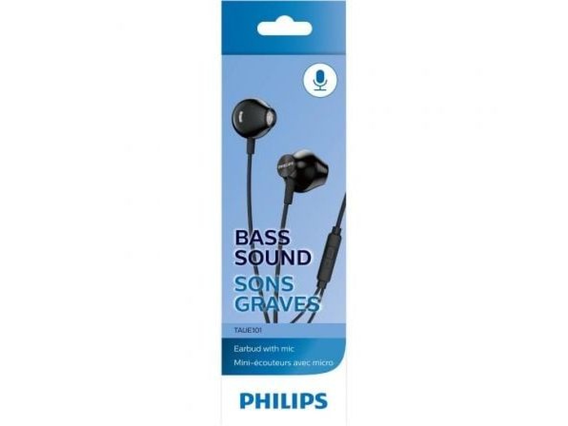 Philips TAUE101BK/00 In-Ear Headphones/ 3.5 Jack/ Black