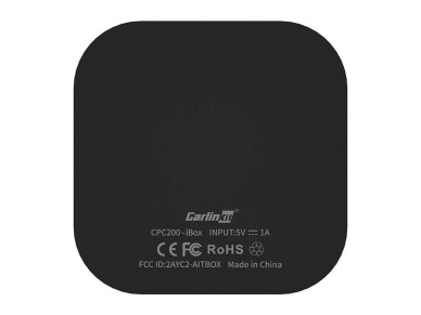 Adaptador sem fio Carlinkit Tbox Basic (2+16G) Carplay/Android (preto)