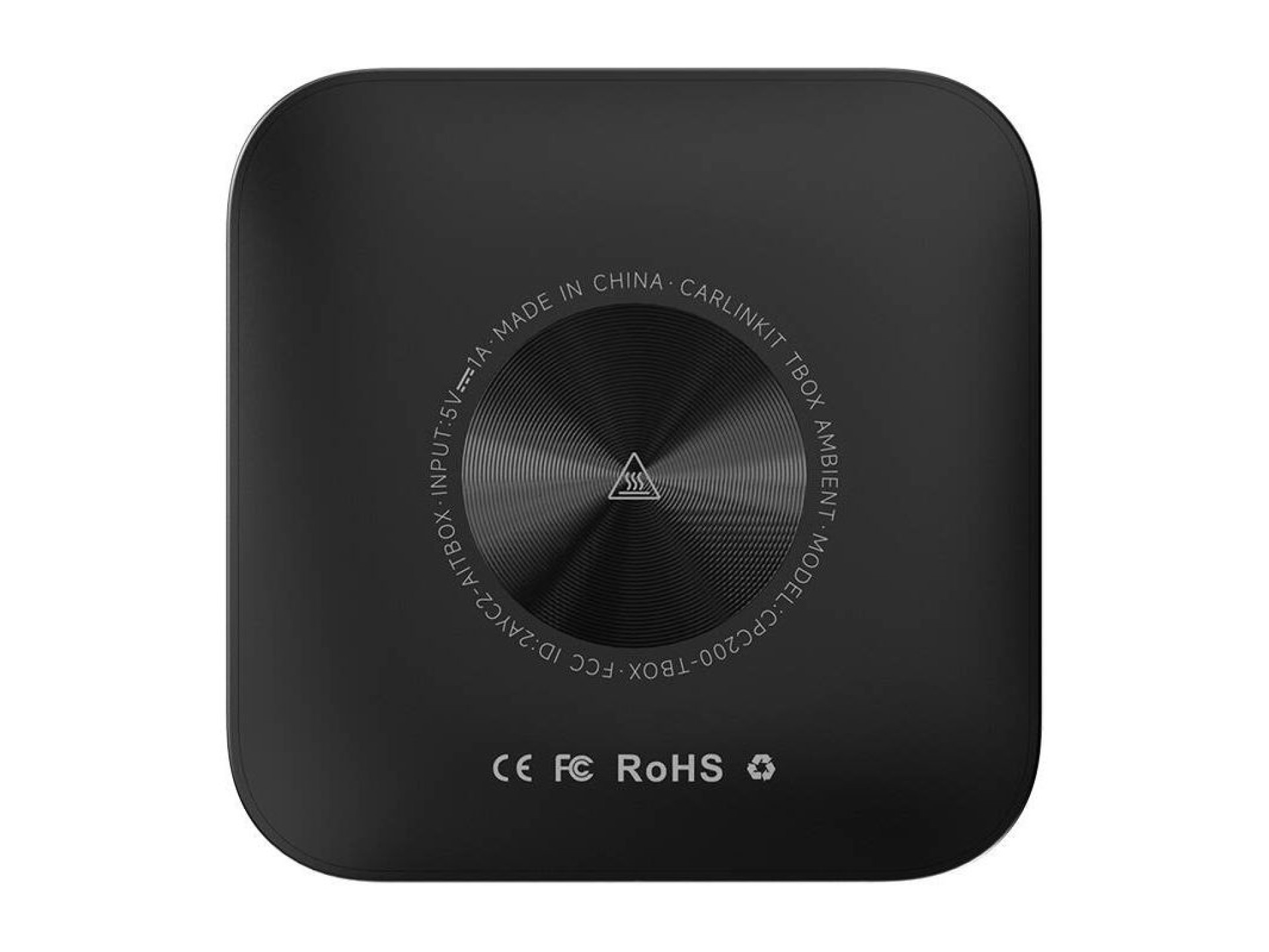 Adaptador inalámbrico LED Carlinkit TBOX PLUS, 4G/64G, Apple Carplay/Android Auto (negro)