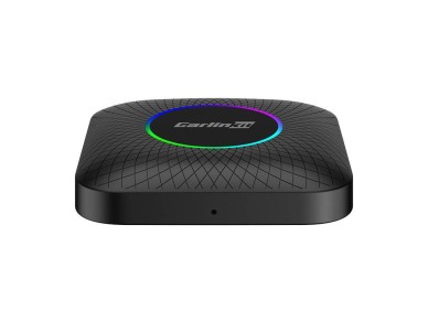 Adaptador sem fio Carlinkit TBOX PLUS LED, 4G/64G, Apple Carplay/Android Auto (preto)