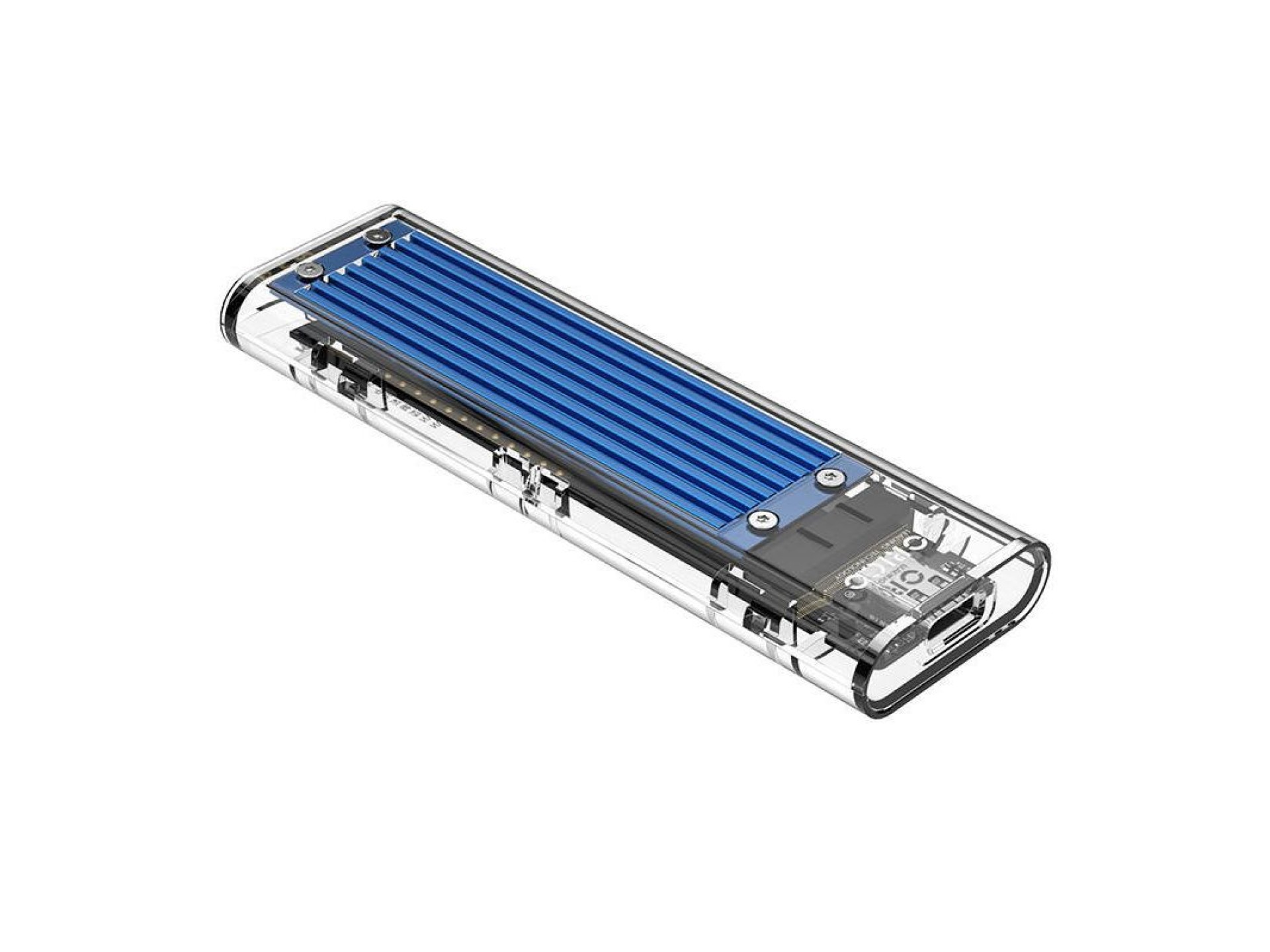 Orico Enclosure SSD M.2 , NVME, USB-C 3.1 Gen.2, 10Gbps (blue)