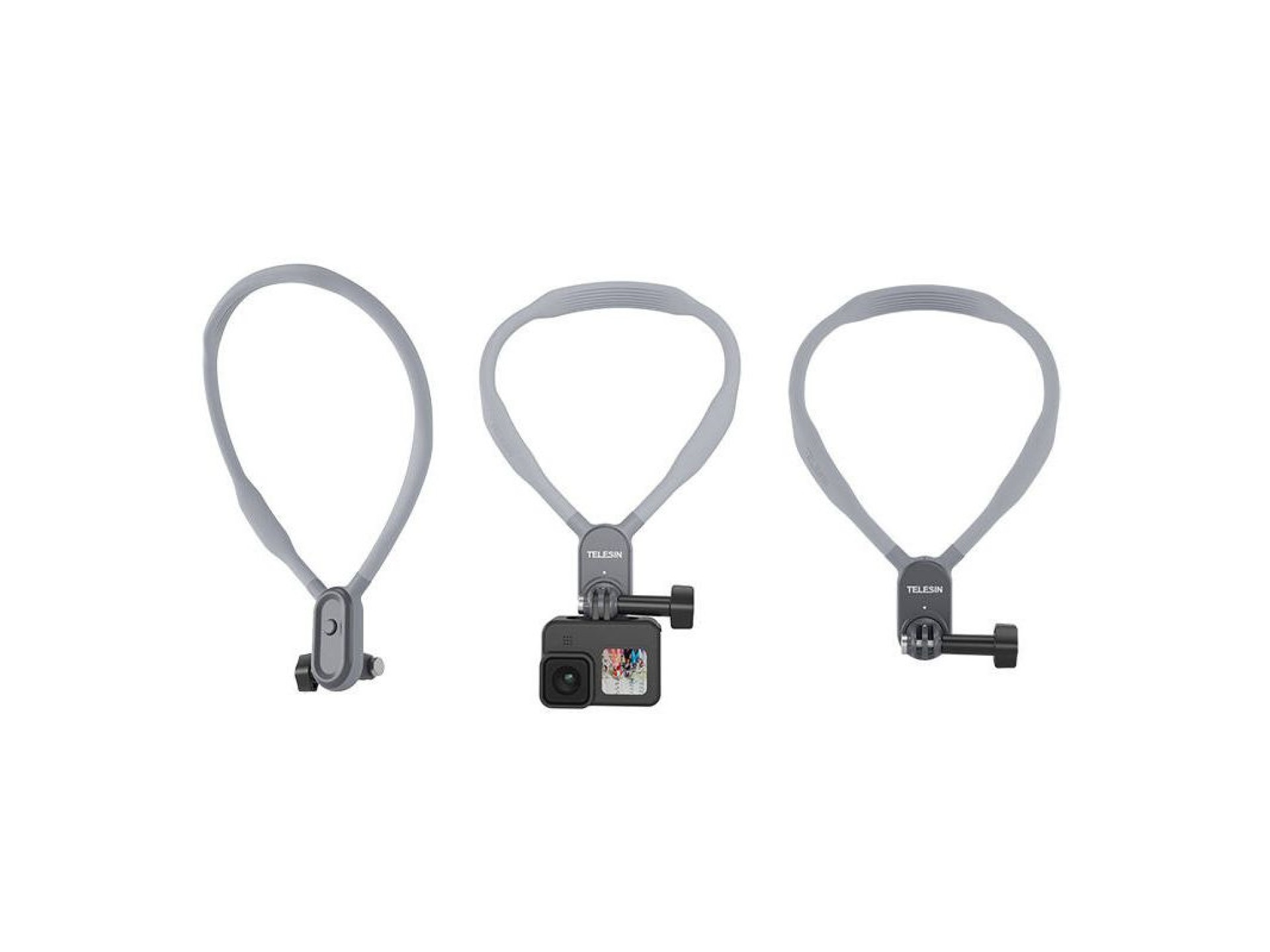 Banda para el cuello Telesin con soporte para cámaras y teléfonos deportivos (TE-HNB-001)