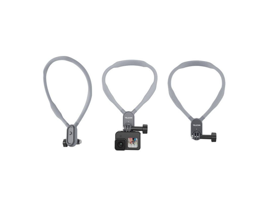 Banda para el cuello Telesin con soporte para cámaras y teléfonos deportivos (TE-HNB-001)