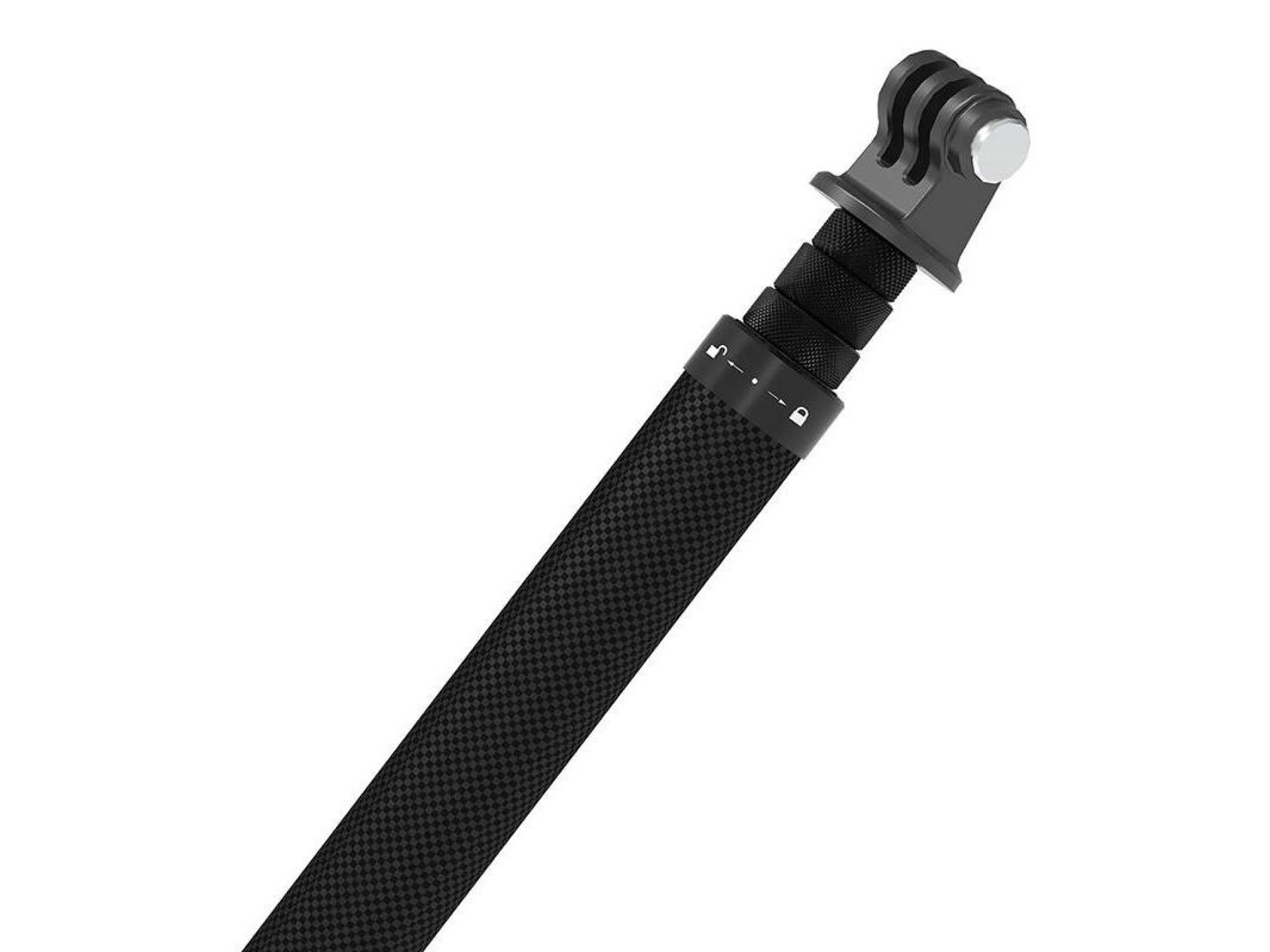 1.16m long Telesin carbon fiber selfie stick for sports cameras
