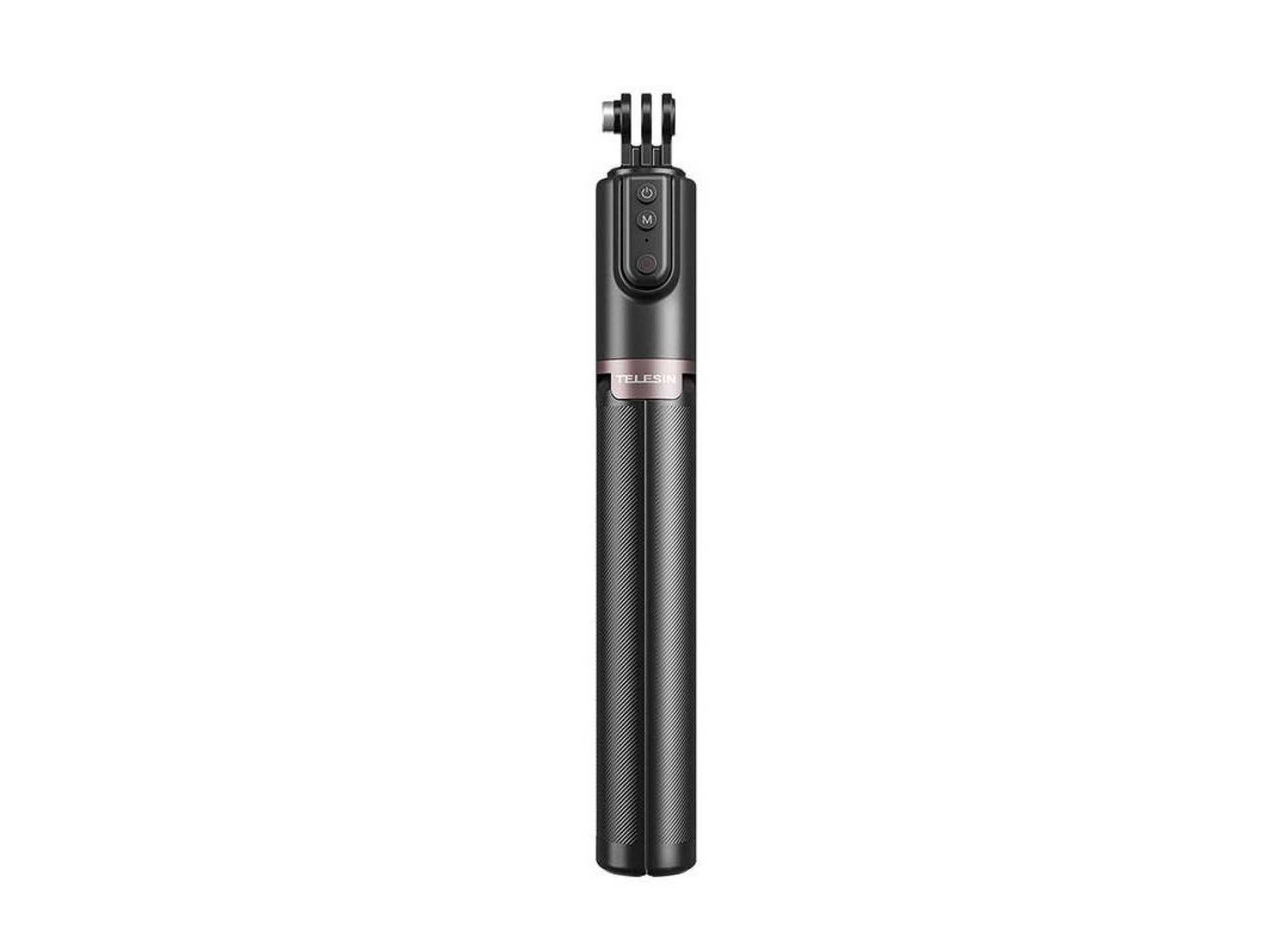 Palo selfie TELESIN con trípode y control remoto para GoPro/teléfonos (130 cm)
