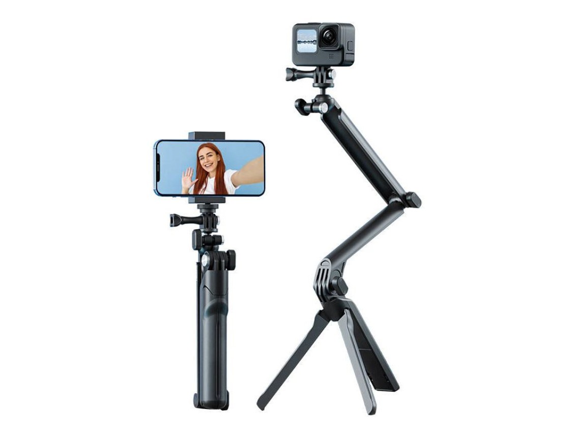 TELESIN 3-Way selfie-stick tripod for sports cameras