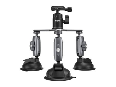 TELESIN Three-Arm Suction Mount - TE-TSB-001
