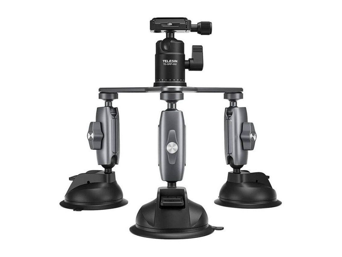 TELESIN Three-Arm Suction Mount - TE-TSB-001