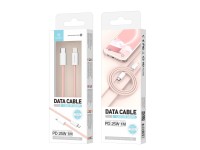 Cable de datos Techancy PD-iPXS/11-14 de 25 W, TB1764, 1 m, rosa