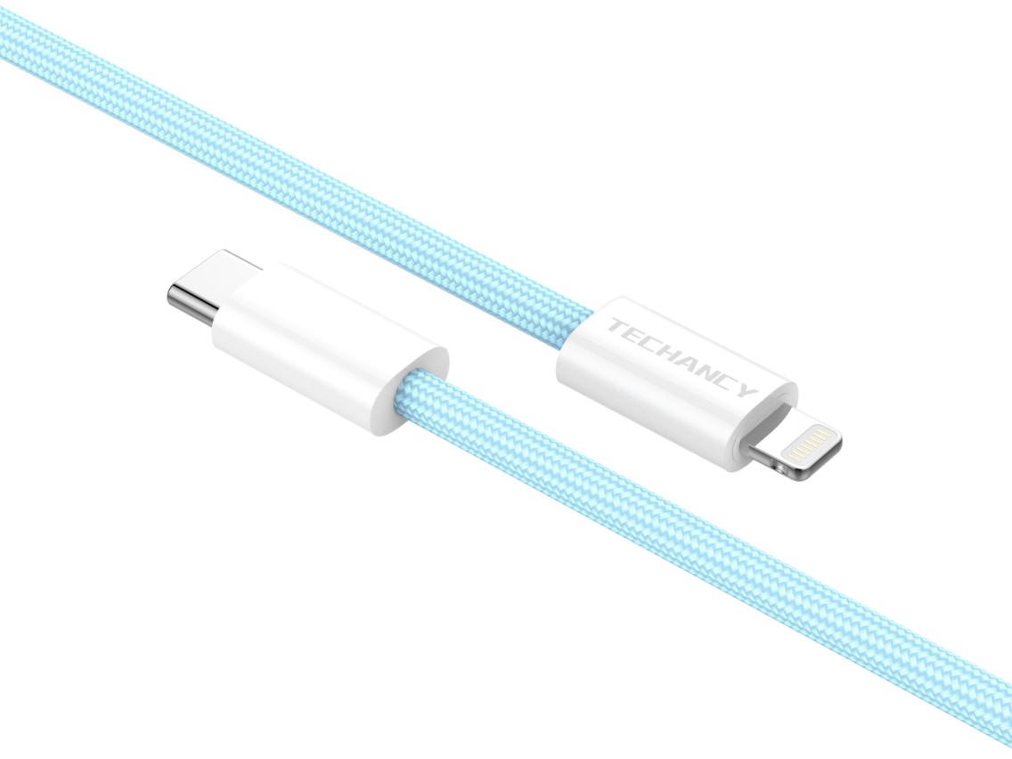 Cabo de dados Techancy PD-iPXS/11-14 25 W, TB1764, 1 m, azul