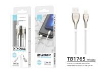 Techancy USB-iP Metal Data Cable, TB1765, 1 m, 2.4 A, Gray Techancy USB-iP Metal Data Cable, TB1765, 1 m, 2.4 A, Gray