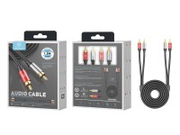 Techancy 2RCA to 2RCA Audio Cable 1.8m, TL7267, Black Techancy 2RCA to 2RCA Audio Cable 1.8m, TL7267, Black