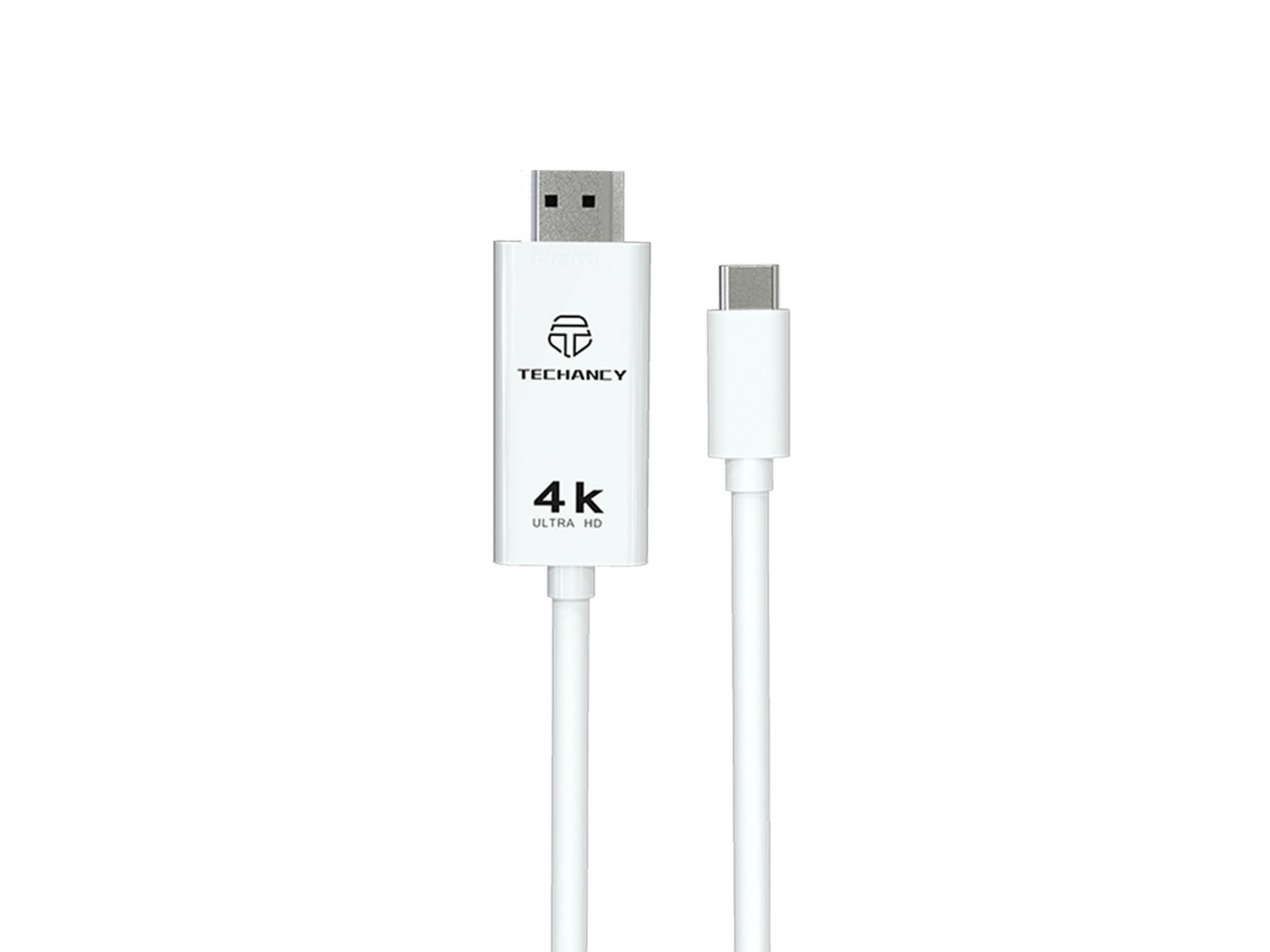 Techancy Type-C Cable for Mobile HDTV Screen Mirroring, TL7271, 1.8m, 4K*2K, Black