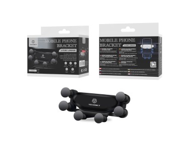 Soporte universal para teléfono móvil Techancy TI2203 para coche, color negro Soporte universal para teléfono móvil Techancy TI2203 para coche, color negro